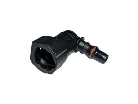 QC-11104 - CONECTOR 5/16 X 5/16 A 90░ - VW - NEGRO
