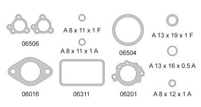 390210013 - JGO.JTA.CARBURADOR HOLLEY 188 390210013 - JGO.JTA.CARBURADOR HOLLEY 188