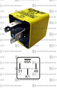DNI1112- RELAY DESTELLADOR HIBRIDO 12V 120A LED