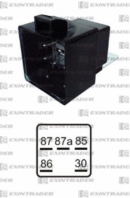 DNI8111 - RELAY AUXILIAR INVERSOR 12V 5T - CHEVROLET S10 - PIN AGUJA
