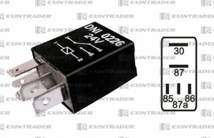 DNI0226 - MICRO RELAY AUXILIAR 24V 5T 30/40A - M.BENZ
