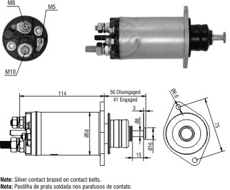 ZM2-818 - SOLEN.D.REMY 29MT 24V M.BENZ 715 - 915 - 1718 - 1215
