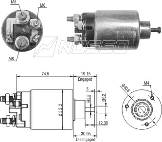 ZM2-860 - SOLEN.D.REMY FIAT PALIO - SIENA - CHEVROLET CORSA - S10 - ASTRA