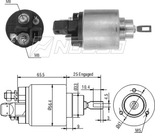 ZM2-972 - SOLEN.BOSCH 12V NISSAN FRONTIER 2.8