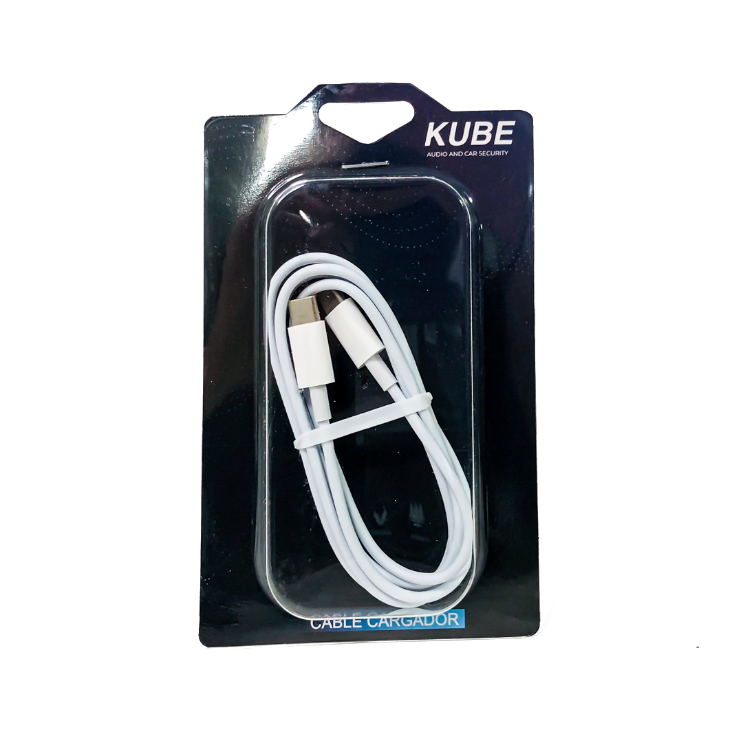 KB-CATC02W - CABLE CARGADOR TIPO C / TIPO C - 1 METRO BLANCO