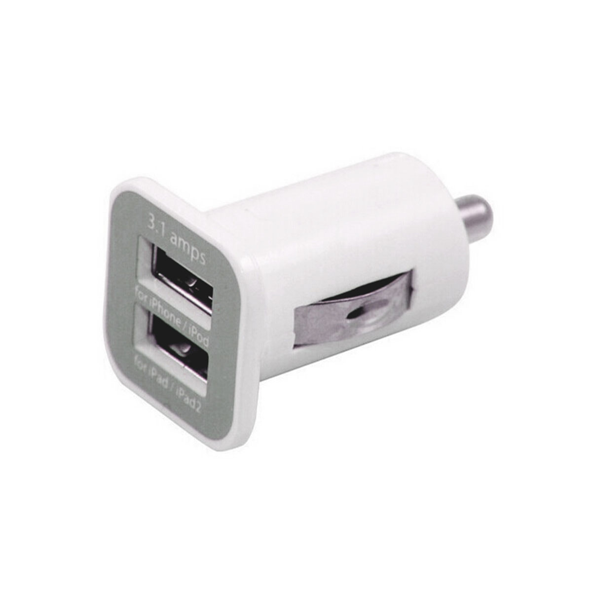 KBCH004W - CARGADOR USB DOBLE BLANCO