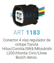 1183 - FICHA 4 VIAS REG.VOLTAJE TOYOTA