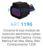 1196 - FICHA 8 VIAS MODULO INY ELEC