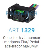 1329 - FICHA 6 VIAS MARIPOSA FIAT