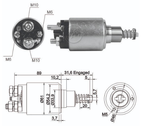 ZM2-732 - SOLEN. BOSCH 24V IVECO EUROCARGO