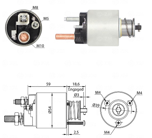 ZM3-591 - SOLEN. VALEO 12V JOHN DEERE