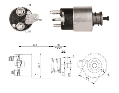 ZM6-391 - SOLEN. VALEO 12V M.BENZ VITO