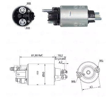 ZM-669 - SOLENOIDE ARR.DENSO 12V CHEVROLET BLAZER
